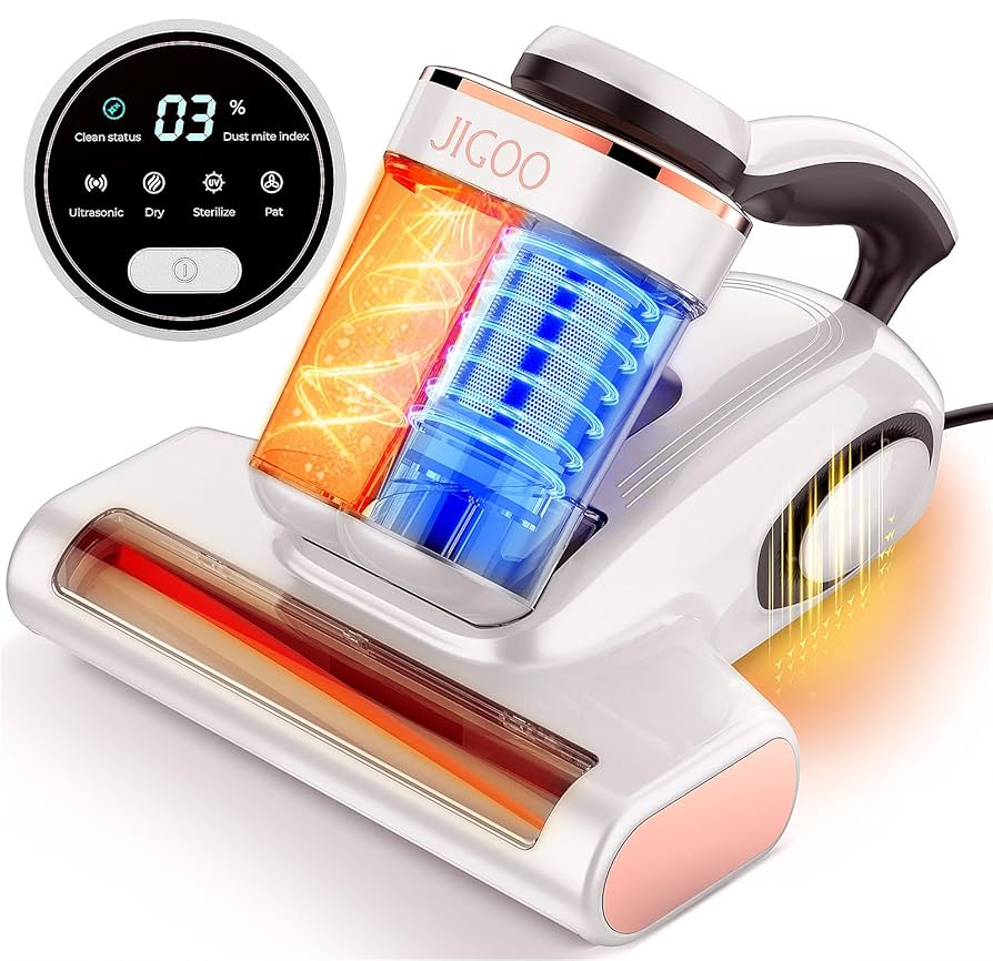 Amazon.com - JIGOO Bed Vacuum Cleaner with Dust Sensor